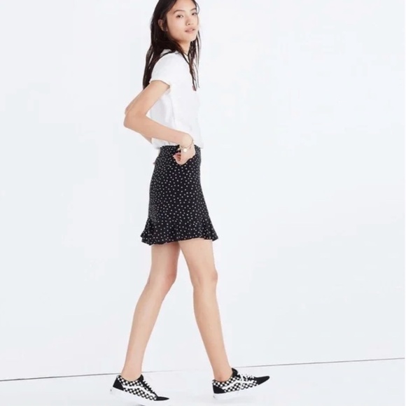 Madewell Silk Skirt in Star Scatter size 4 - Picture 4 of 9